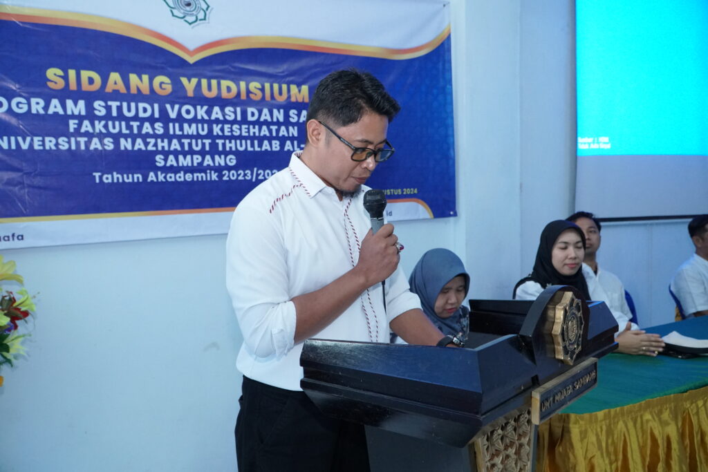 Suasana acara yudisium UNT Al-Muafa Sampang